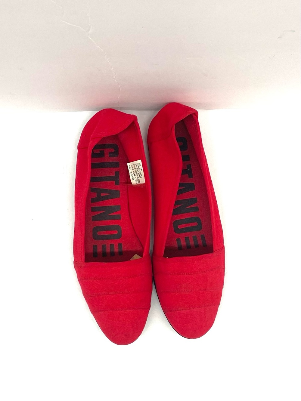 Gitano  Red Women's Slip-On Flats Sz 7